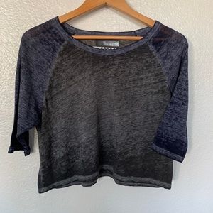 Vans quarter sleeve crop top